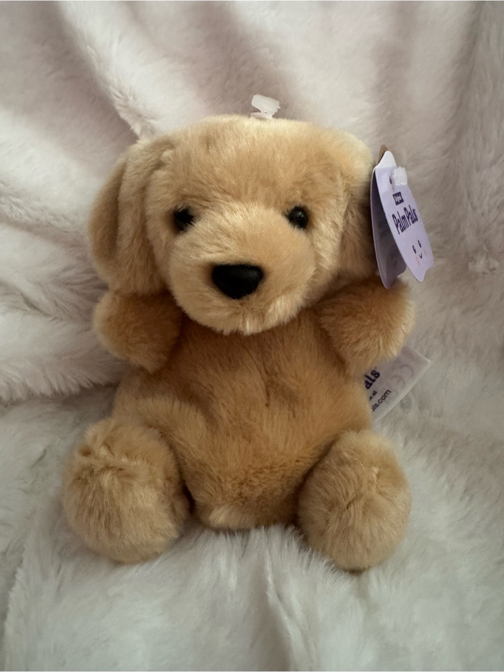 Palm Pals Golden Retriever Puppy Stuffed Animal